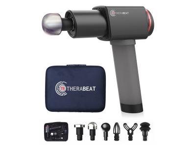 GENERIQUE Pistolet de massage - Therabeat Tofta - 6&nbsp;t&ecirc;tes de massage - 6&nbsp;niveaux - 1300 &agrave; 3300&nbsp;tours-minute