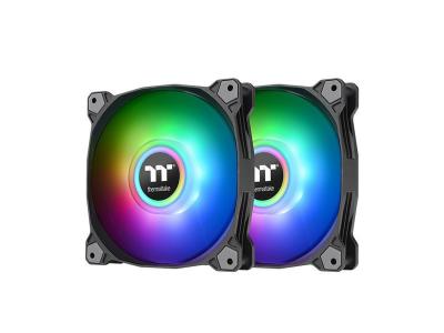 THERMALTAKE  Pure Duo 14 Universel Ventilateur 14 cm Noir 2 pi&egrave;ce(s)