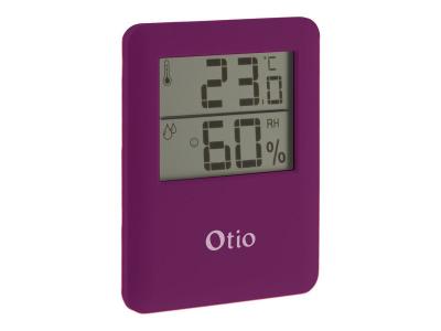 OTIO -Thermom&egrave;tre Hygrom&egrave;tre magn&eacute;tique &agrave; &eacute;cran LCD - Violet - 