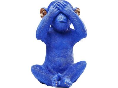 Tirelire - KARE - Chimpanz&eacute; Bleu - Polyresine - 35 cm - Mixte 