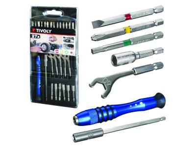 TIVOLY Coffret embouts pr&eacute;cision mod&eacute;lisme maquettisme 27 pces