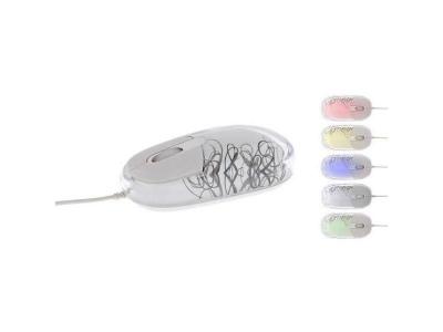TNB T'nB LUMY - Souris - optique - 2 boutons - filaire - USB - blanc 