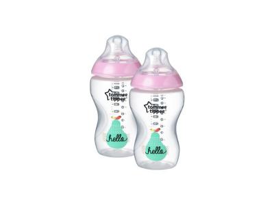 TOMMEE TIPPEE Lot de 2 biberons d&eacute;co fille closer to nature 340ml -  