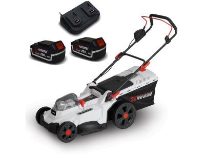 X PERFORMER Tondeuse &agrave; gazon portative sur batterie - 40V MAX - Hauteur de coupe 6 positions avec 2 Batteries 4Ah et double chageur