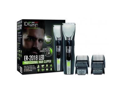 ITALIAN DESIGN Tondeuse Professionnelle ER-2018 Clipper Chrome - 10W