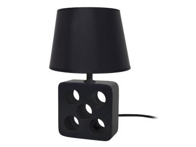 TOSEL  lampe a poser ou de chevet kubo e14 40w noir