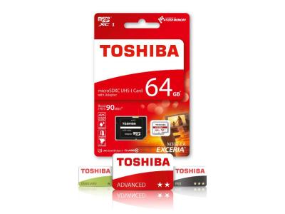 TOSHIBA  carte microsd 64gb exceria noir