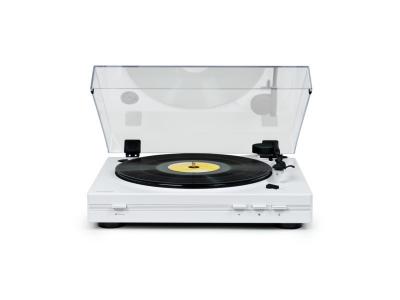 THOMSON Tourne Disque Pr&eacute;-amplifi&eacute; TT351 BLANCHE 33/45 tours, Lecture et retour du bras auto. t&ecirc;te de lecture Audio-Technica