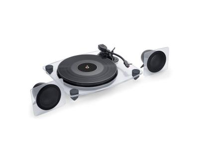 PARTY Tourne-disque Vinyle 33/45 avec enceintes sans fil BigBen TD115CSPS, Bluetooth, Encodage du vinyle sur votre PC via un c&acirc;ble USB 