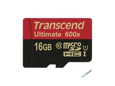 TRANSCEND  - Carte m&eacute;moire flash - 16 Go - Class 10 - SDHC UHS-I 