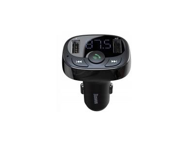 BASEUS Chargeur de voiture double USB  avec Bluetooth et lecteur MP3 Noir