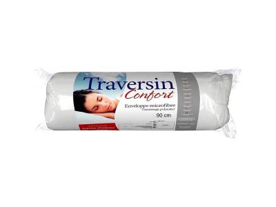 PROMO LINGE Traversin Uni Confort 90 cm x 21cm, polochon de haute qualit&eacute;.