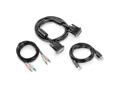 TRENDNET  2-port dvi kvm switch dual monitor noir