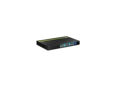 TRENDNET  Switch Websmart Poe+ Gigabit 24 Puertos 4 Sfp Noir