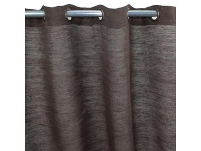 Tribu - Rideau en jute et coton marron 150x250 - Marron