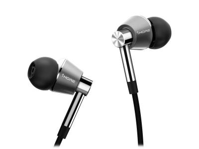 1MORE Ecouteurs intra-auriculaires E1001 Triple Driver Hi-Fi micro-casque argent