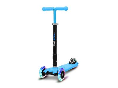FUN PRO Trottinette - TWO - pour enfants &agrave; partir de 5 ans - roues avec LED - pliable- bleu