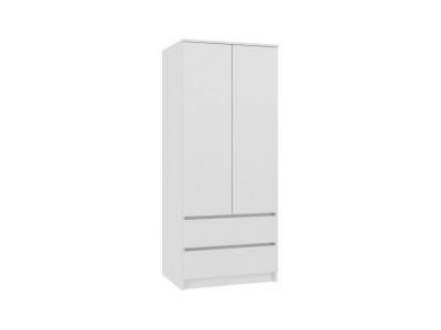 TURIN - Armoire chambre bureau - Penderie multifonctions - 2 blanc 