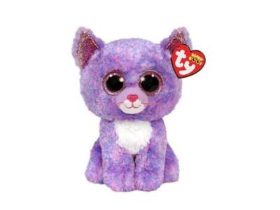 Ty - Beanie Boo's - Peluche Cassidy le chat 23cm, Violet, TY36486