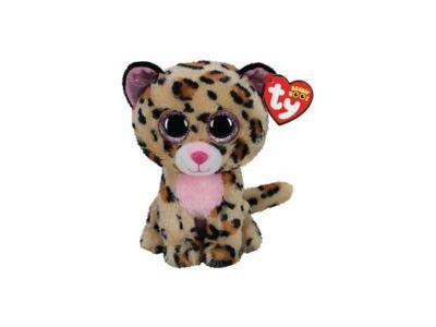 TY Peluche  Beanie Boo's Medium Livvie le L&eacute;opard