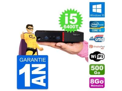 LENOVO Ultra Mini PC  M700 Tiny i5-6400T RAM 8Go Disque 500Go Windows 10 Wifi 