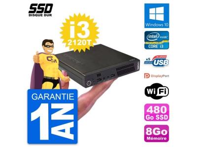 LENOVO ORDINATEUR DE BUREAU  THINKCENTRE M72E Pentium ATX 12Go 256 SSD W10