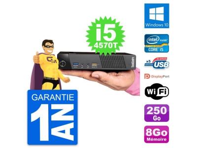 LENOVO Ultra mini pc  m93p tiny i5-4570t ram 8go disque 250go windows 10 wifi