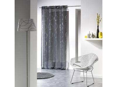 Voilage &agrave; oeillets 140x240 BULLY ANTHRACITE