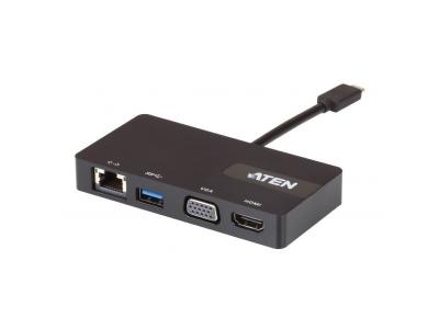 ATEN TECHNOLOGY Aten uh3232 C Multi Port Mini Dock Noir USB 
