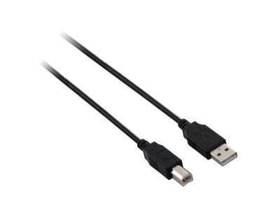 Cable usb noir male a-b 18m V7E2USB2AB-1.8M