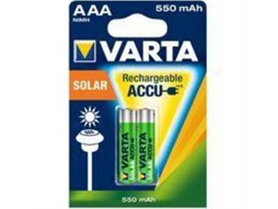 VARTA RECHARGE ACCU Micro batterie solaire (AAA) avec 550mAh - 2 pi&egrave;ces 