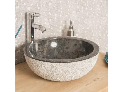 Vasque en marbre noir 50 cm - Meuble pour la salle de bain
