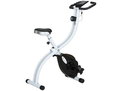 SPORTNOW V&eacute;lo d'appartement pliant, v&eacute;lo de fitness, v&eacute;lo d'int&eacute;rieur 8 niveaux de r&eacute;sistance magn&eacute;tique, selle r&eacute;glable, poign&eacute;es,
