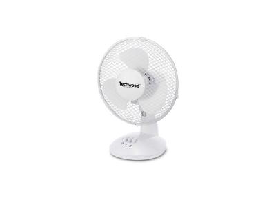 TECHWOOD Ventilateur 23 Cm De Table Blanc  - Tve-232