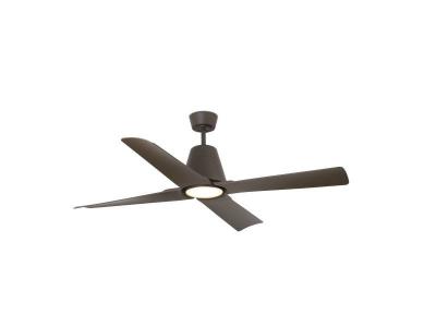 FARO Ventilateur de plafond  typhoon marron 4 pales 130cm ip44