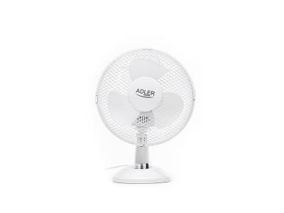 ADLER Ventilateur De Table  Ad 7302 - &oslash; 23cm (blanc)