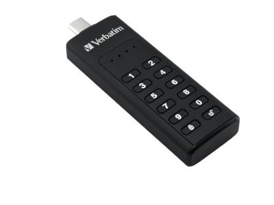 VERBATIM  Cl&eacute; USB s&eacute;curis&eacute;e par code - 128 Go - Type C