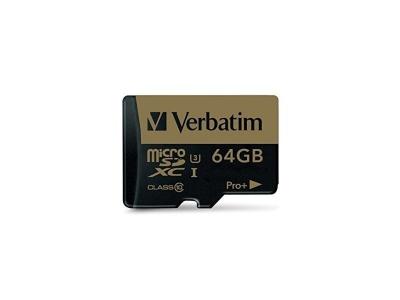 VERBATIM Carte microSDXC 64 Go  PRO+ Class 10, UHS-I