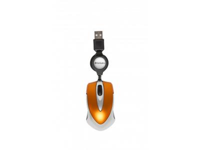 VERBATIM  Go Mini Mouse 1000dpi Orange