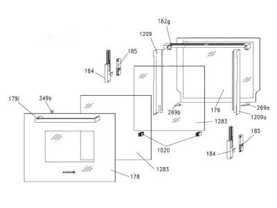 CANDY Verre Exterieur Porte Rep 178 Pour Four  - 44005746