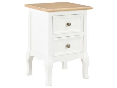 Tables De Chevet 2 Pcs Blanc 35x30x49 Cm Mdf Vidaxl