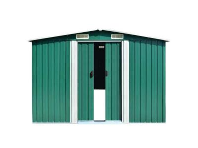 VIDAXL Abri de jardin 257 x 298 x 178 cm M&eacute;tal Vert  - Green