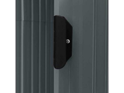 VIDAXL  - Abri de jardin avec &eacute;tag&egrave;re Gris 205x130x183 cm Fer Gris