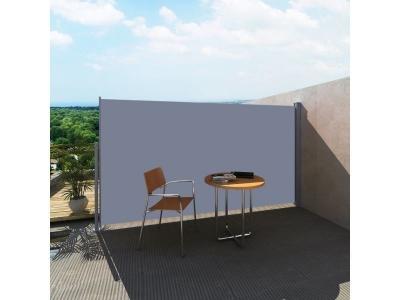 Vidaxl auvent lat&eacute;ral r&eacute;tractable 160 x 300 cm gris 41546