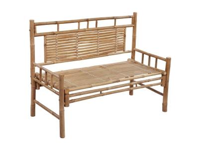 VIDAXL  - Banc de jardin avec coussin 120 cm Bambou Anthracite