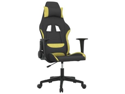 VIDAXL  - Chaise de jeu de massage Noir et vert clair Tissu Light green