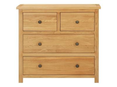 VidaXL Commode en ch&ecirc;ne Massif 80 &times; 35 &times; 75 cm