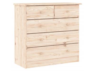 Vidaxl - Commode alta 77x35x73 cm bois massif de pin