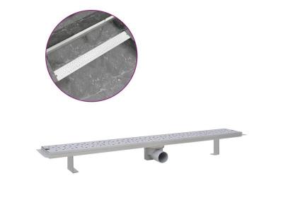 VIDAXL  - Drain de douche lin&eacute;aire 930 x 140 mm en acier inoxydable