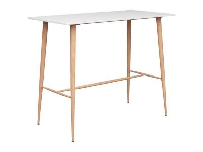 VIDAXL Ensemble de bar 7 pcs - Blanc et noir